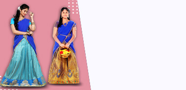 Home - Saara Fashions Online - Pattu pavadai | Pattu Half Sarees | Traditional Kids Wear pattu thavani dresses