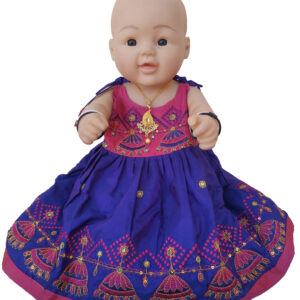 BornBaby BB002 - Saara Fashions Online - Pattu pavadai | Pattu Half Sarees | Traditional Kids Wear pattu pavadai wholesale