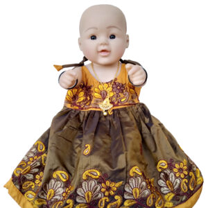 BornBaby BB005 - Saara Fashions Online - Pattu pavadai | Pattu Half Sarees | Traditional Kids Wear buy pattu pavadai online india